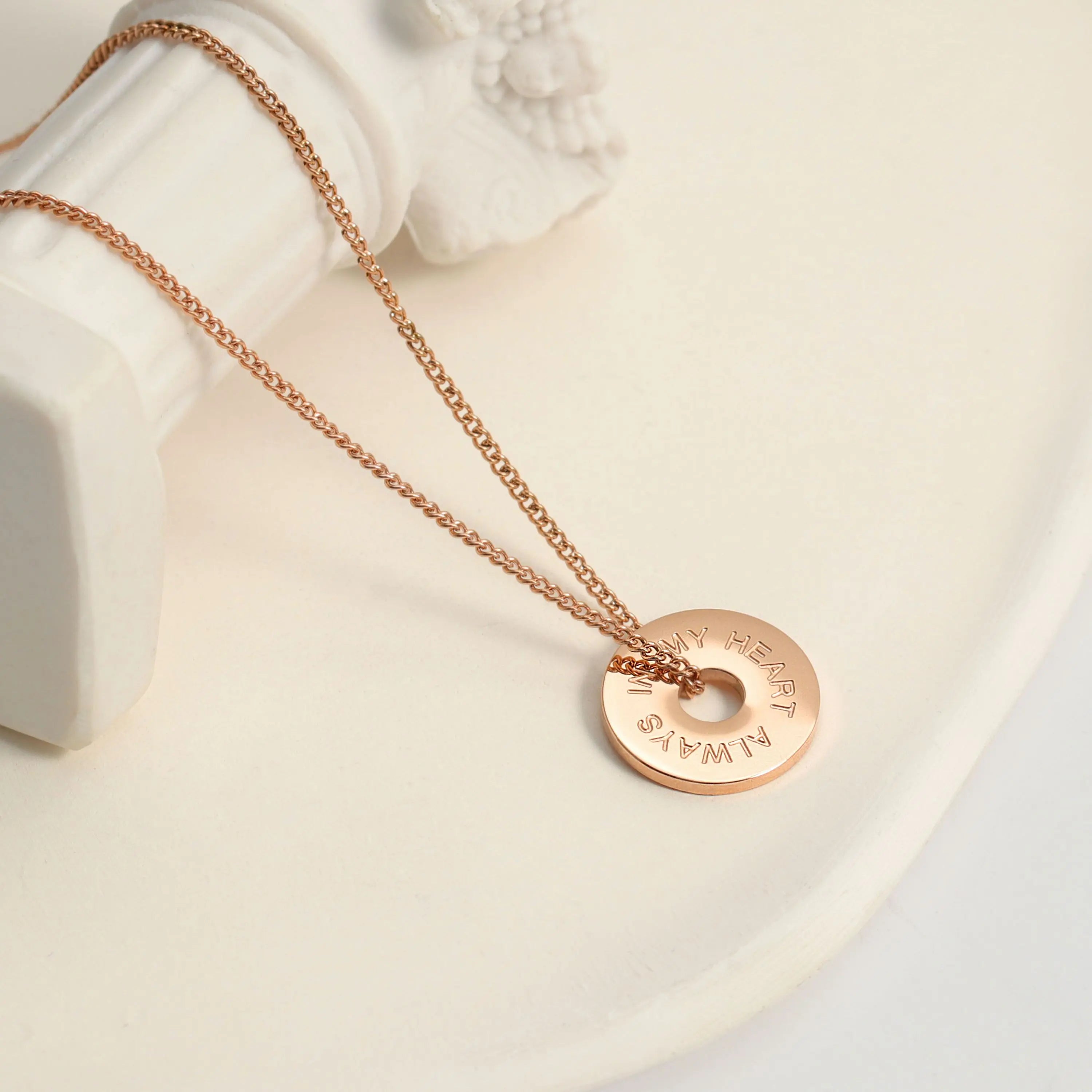 ALWAYS IN MY HEART - Circle Halskette Halskette Simple Pledge