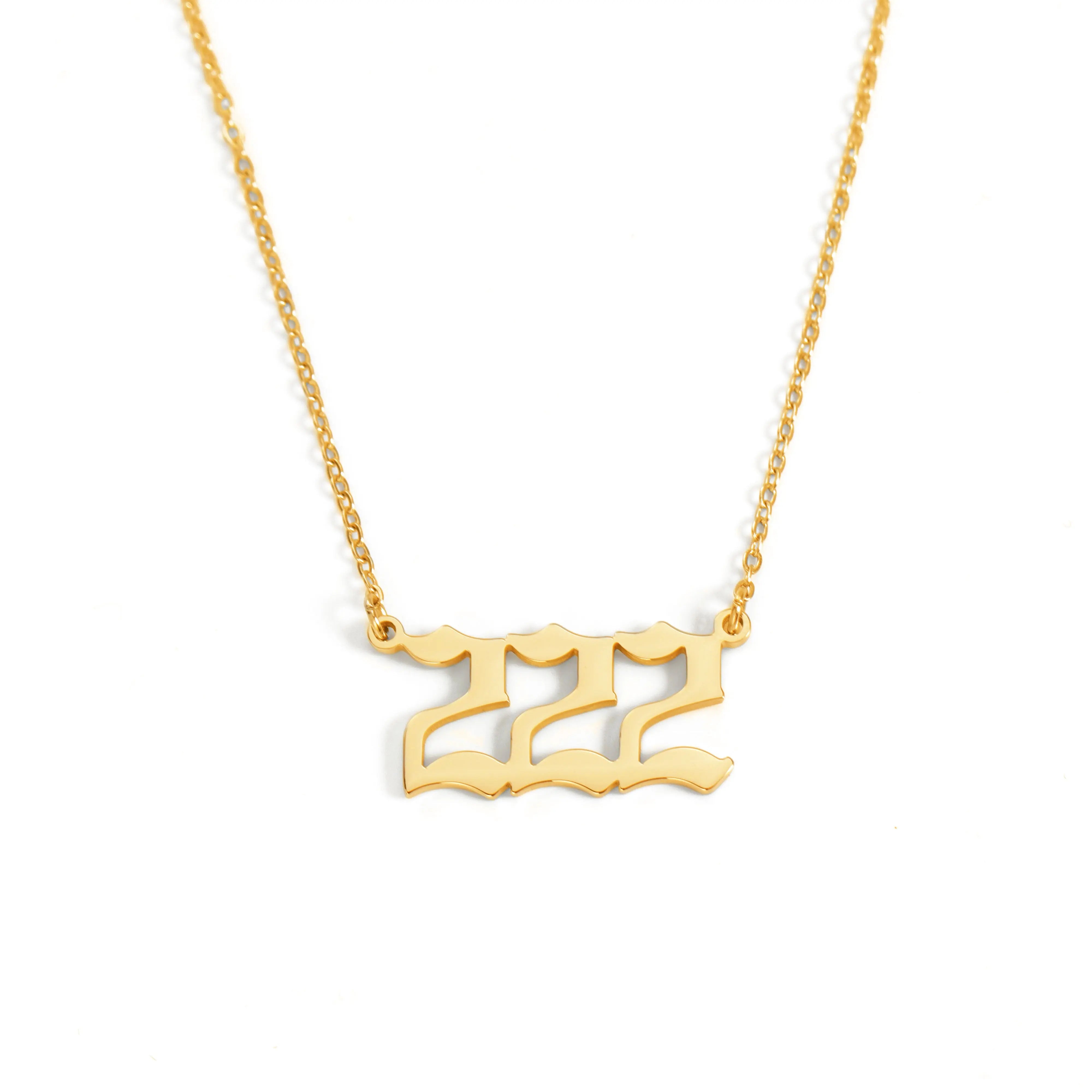 Angel Number 222 Halskette Halskette Simple Pledge