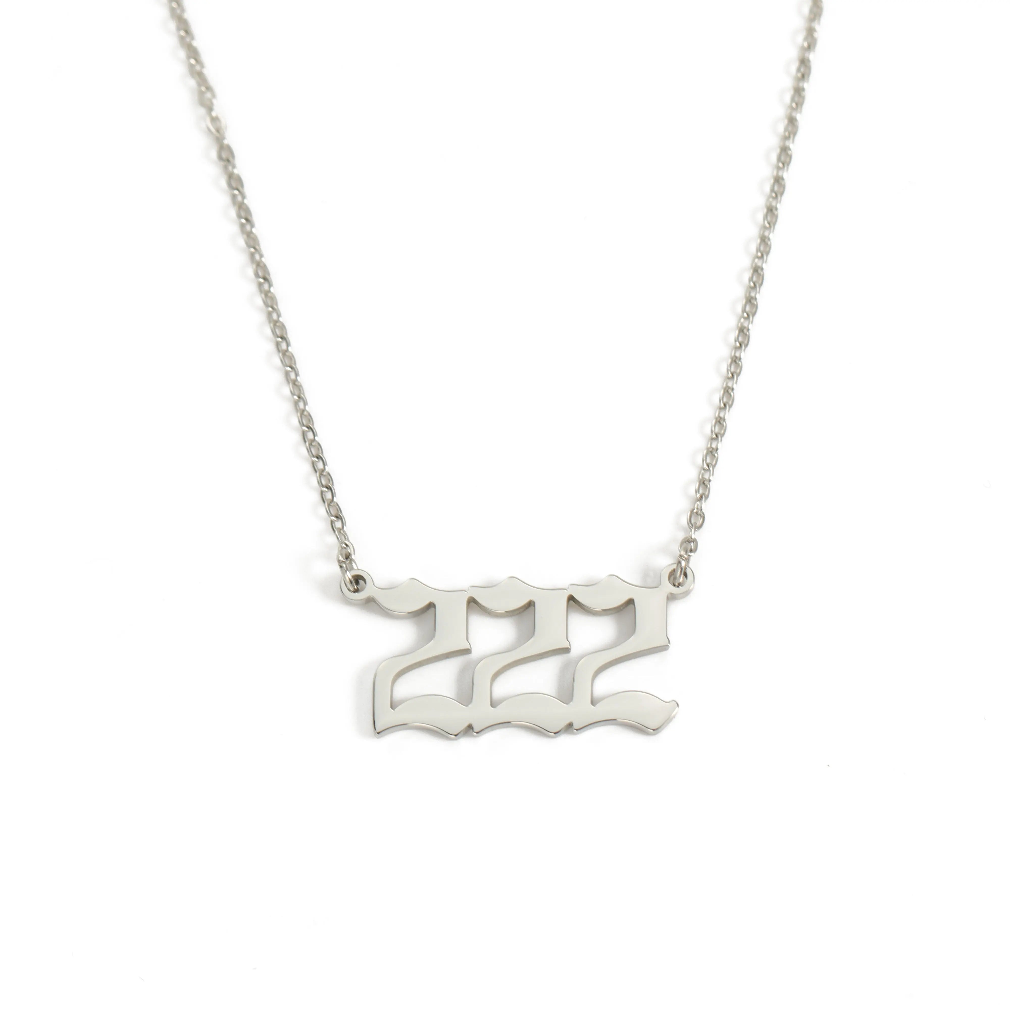 Angel Number 222 Halskette Halskette Simple Pledge