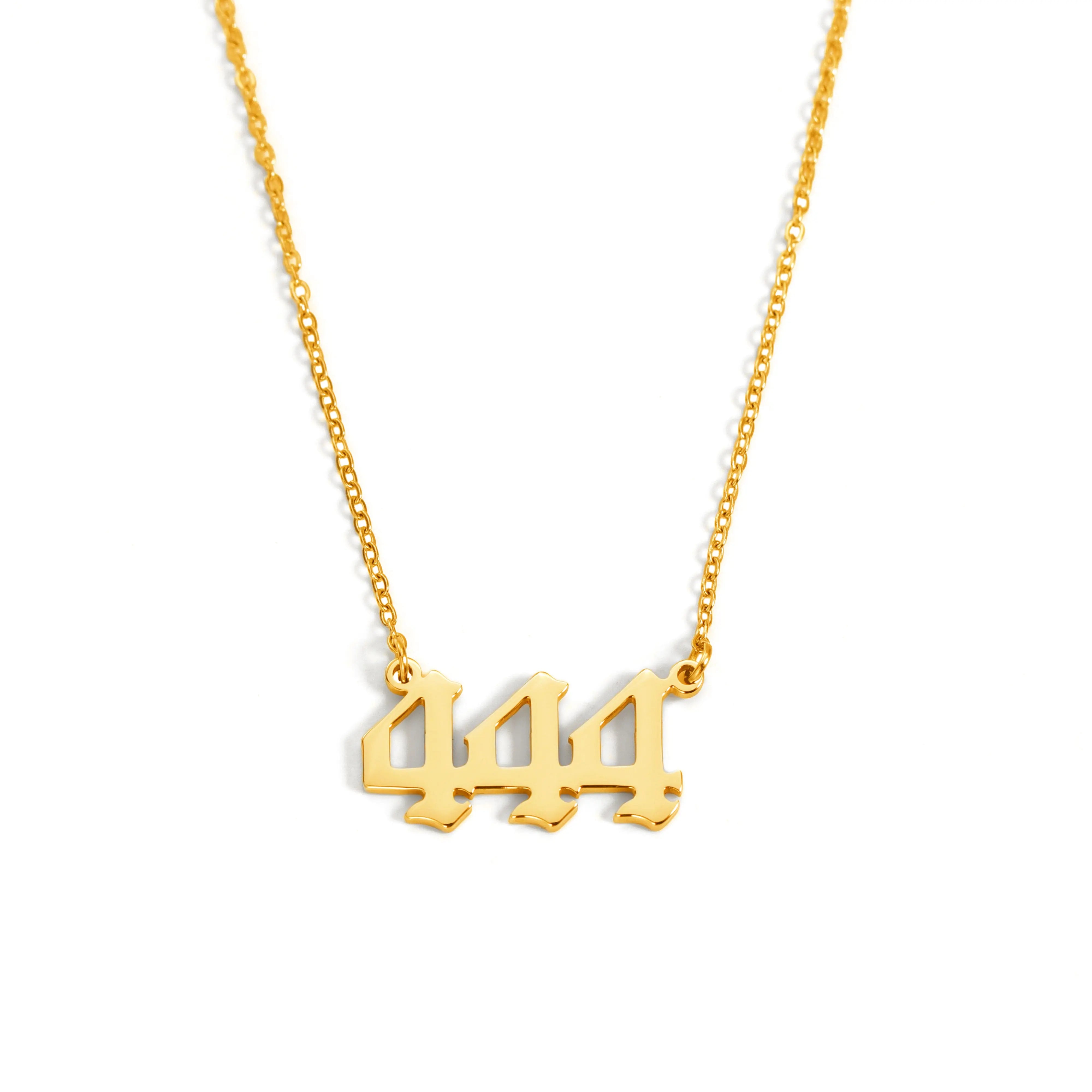 Angel Number 444 Halskette Halskette Simple Pledge