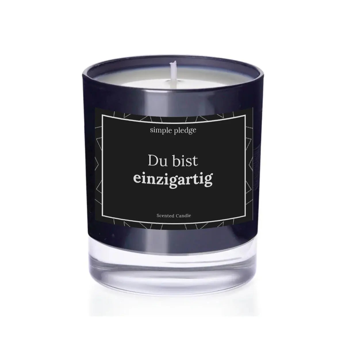 Du bist einzigartig - Duftkerze Duftkerze mit Spruch Simple Pledge