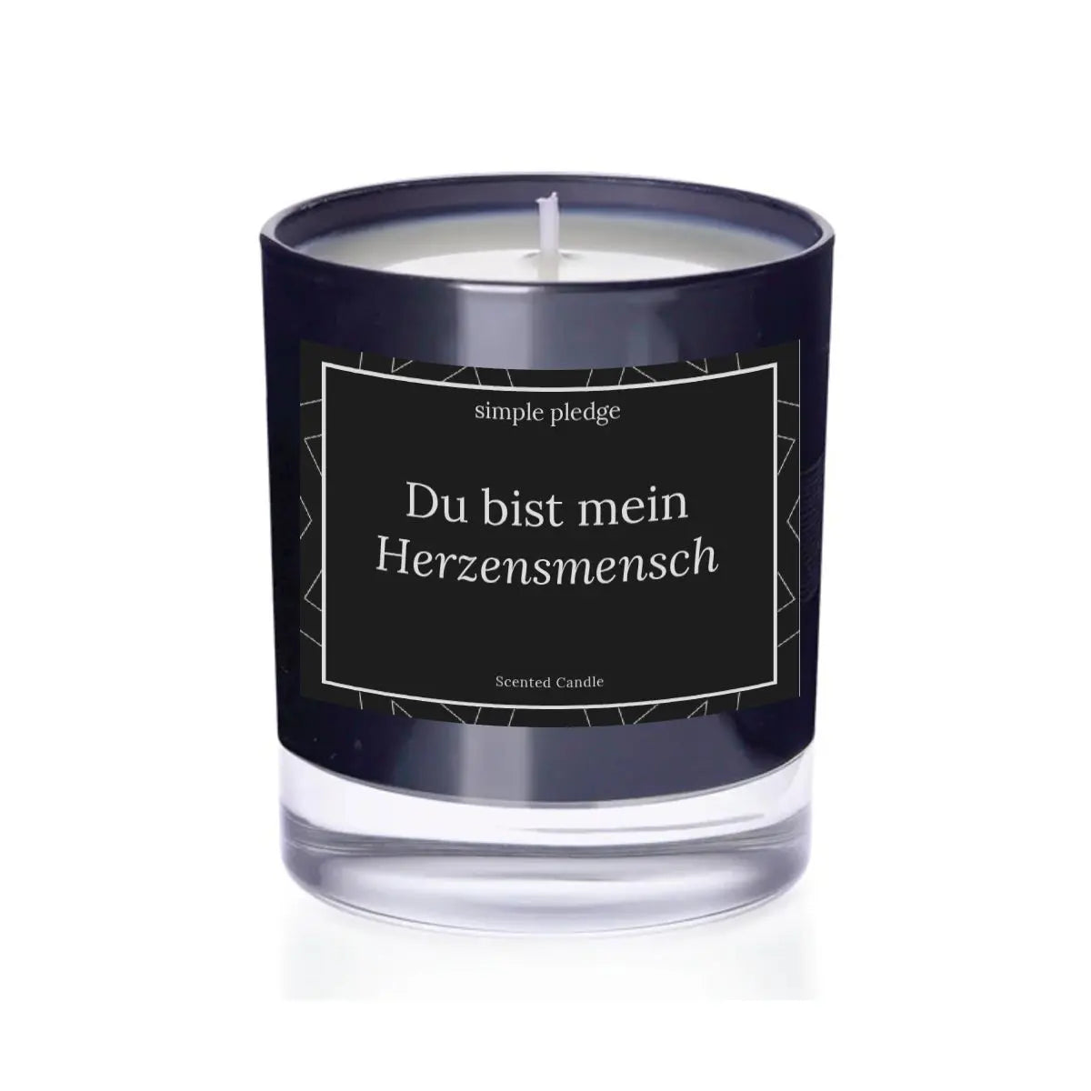 Du bist mein Herzensmensch - Duftkerze Duftkerze mit Spruch Simple Pledge