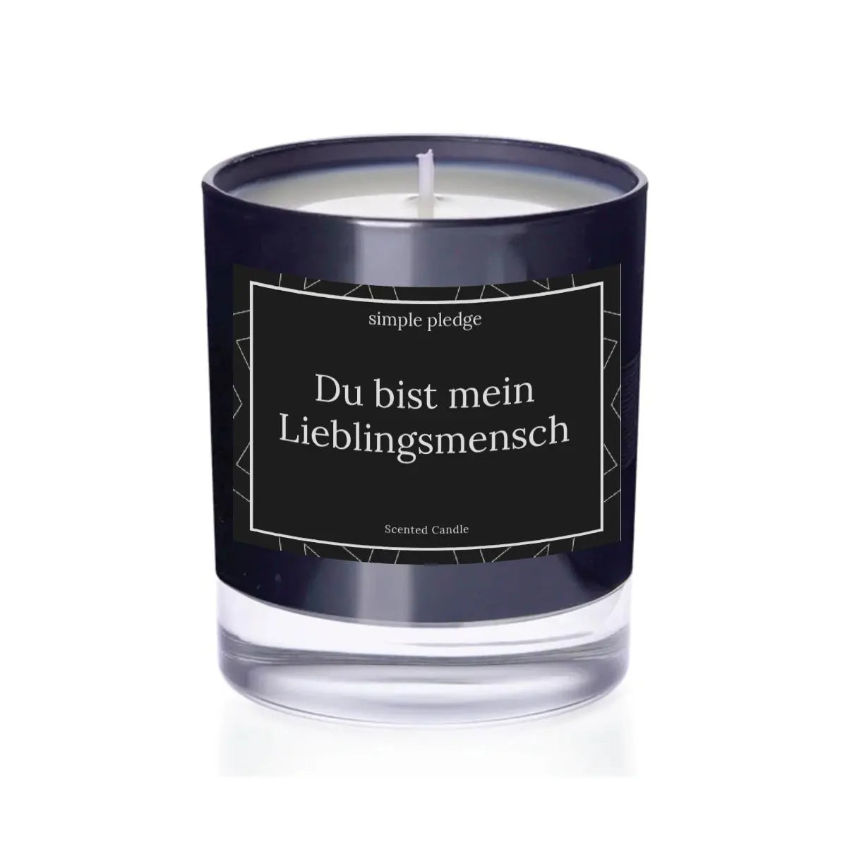 Du bist mein Lieblingsmensch - Duftkerze Duftkerze mit Spruch Simple Pledge