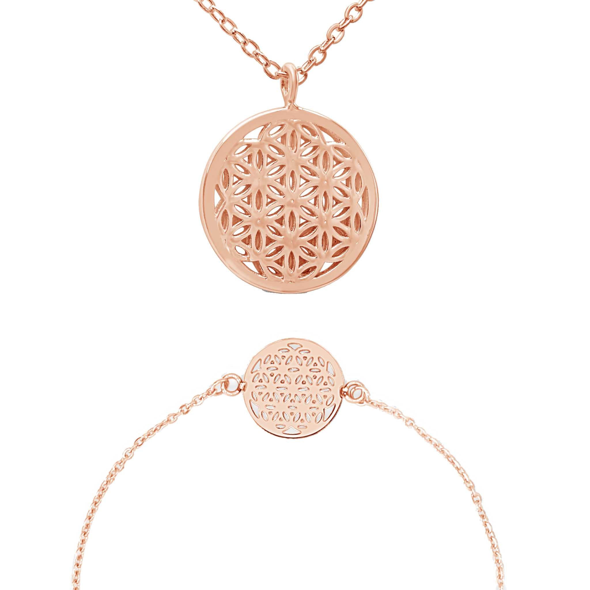 Flower of Life - Halskette & Armband Set Bundle Simple Pledge
