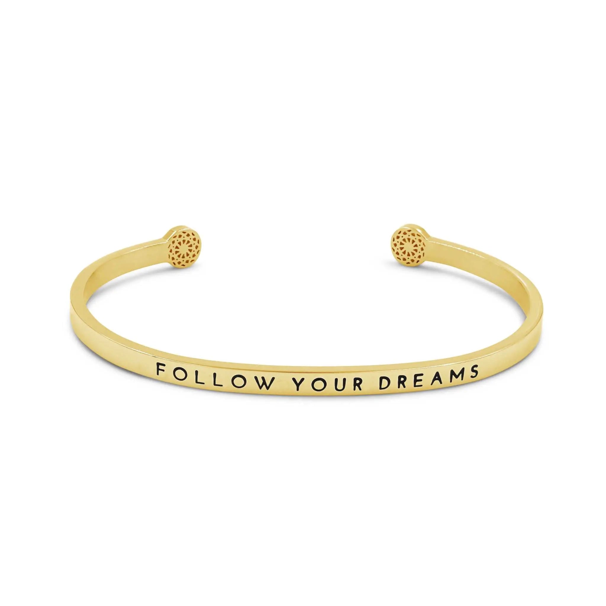 Follow your Dreams Armreif Simple Pledge