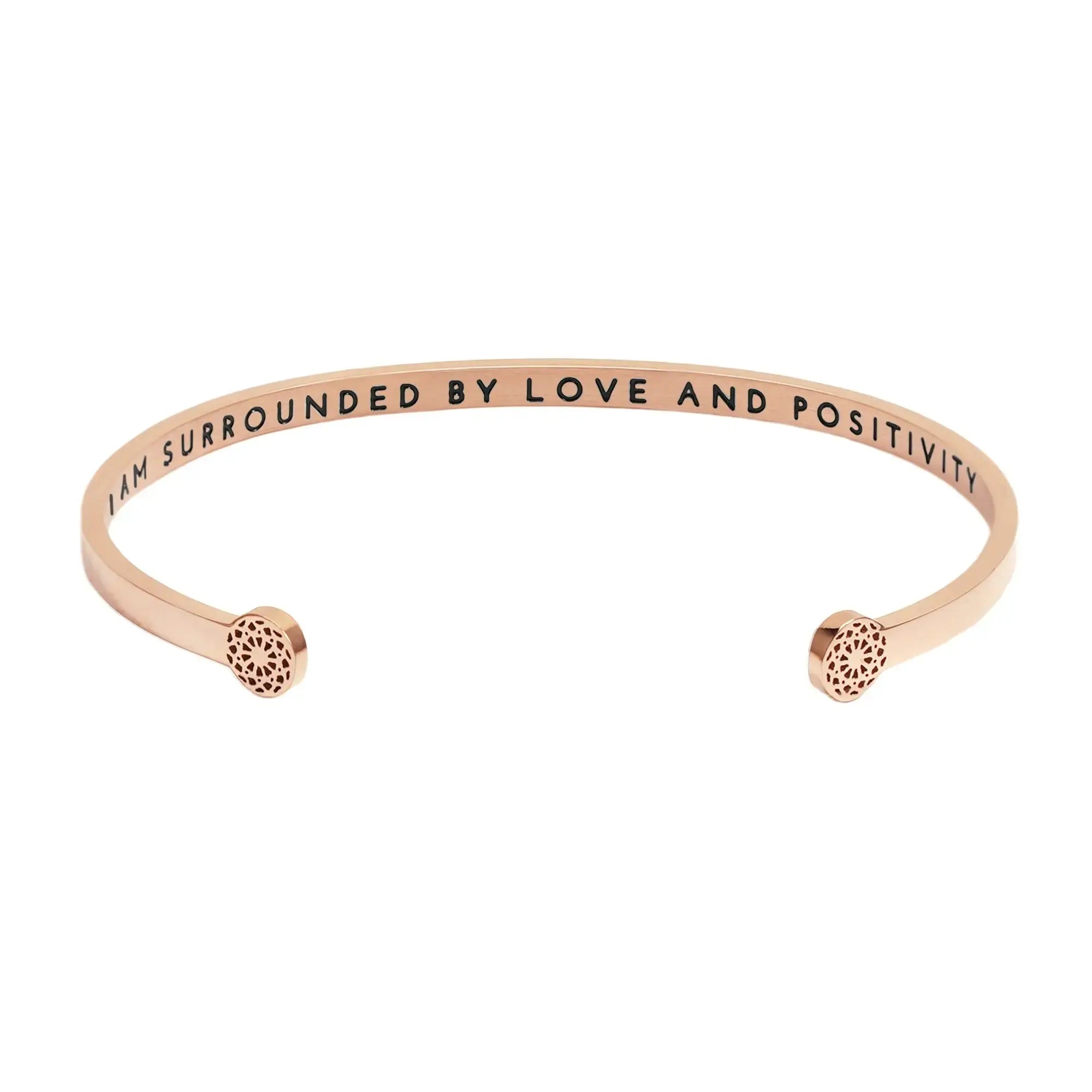 I am surrounded by love and positivity Armreif Simple Pledge