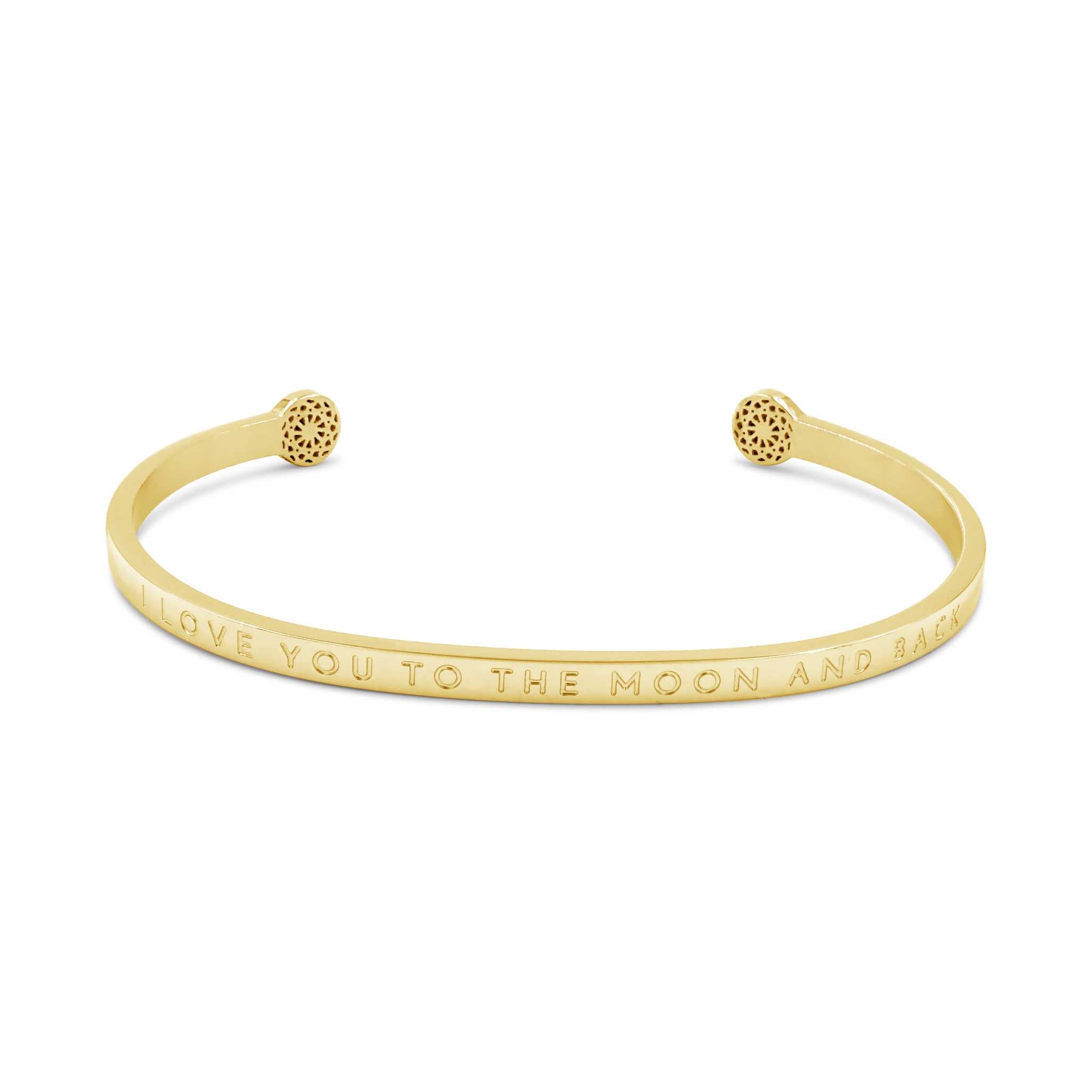 I love you to the moon and back - Blind Armreif Simple Pledge