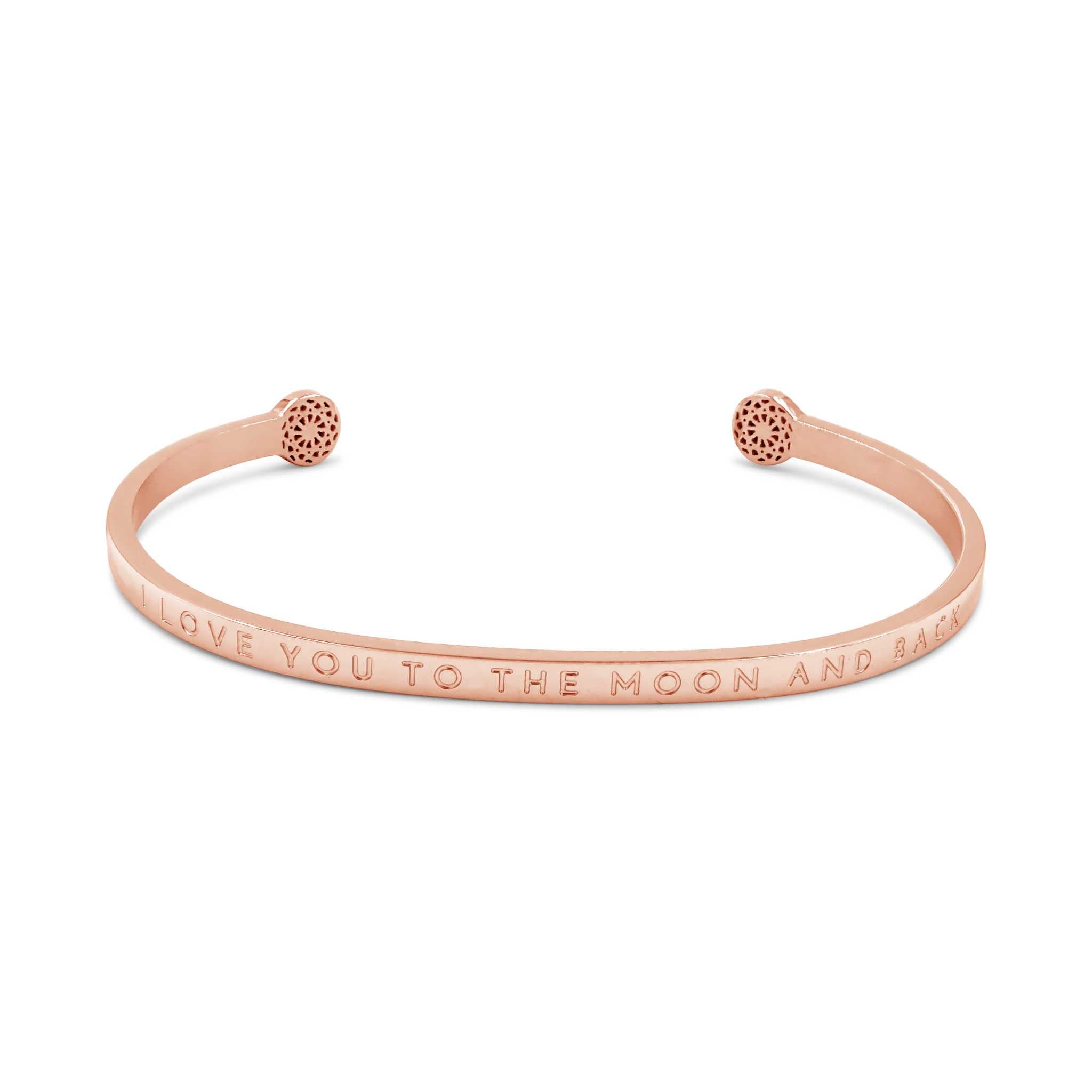 I love you to the moon and back - Blind Armreif Simple Pledge