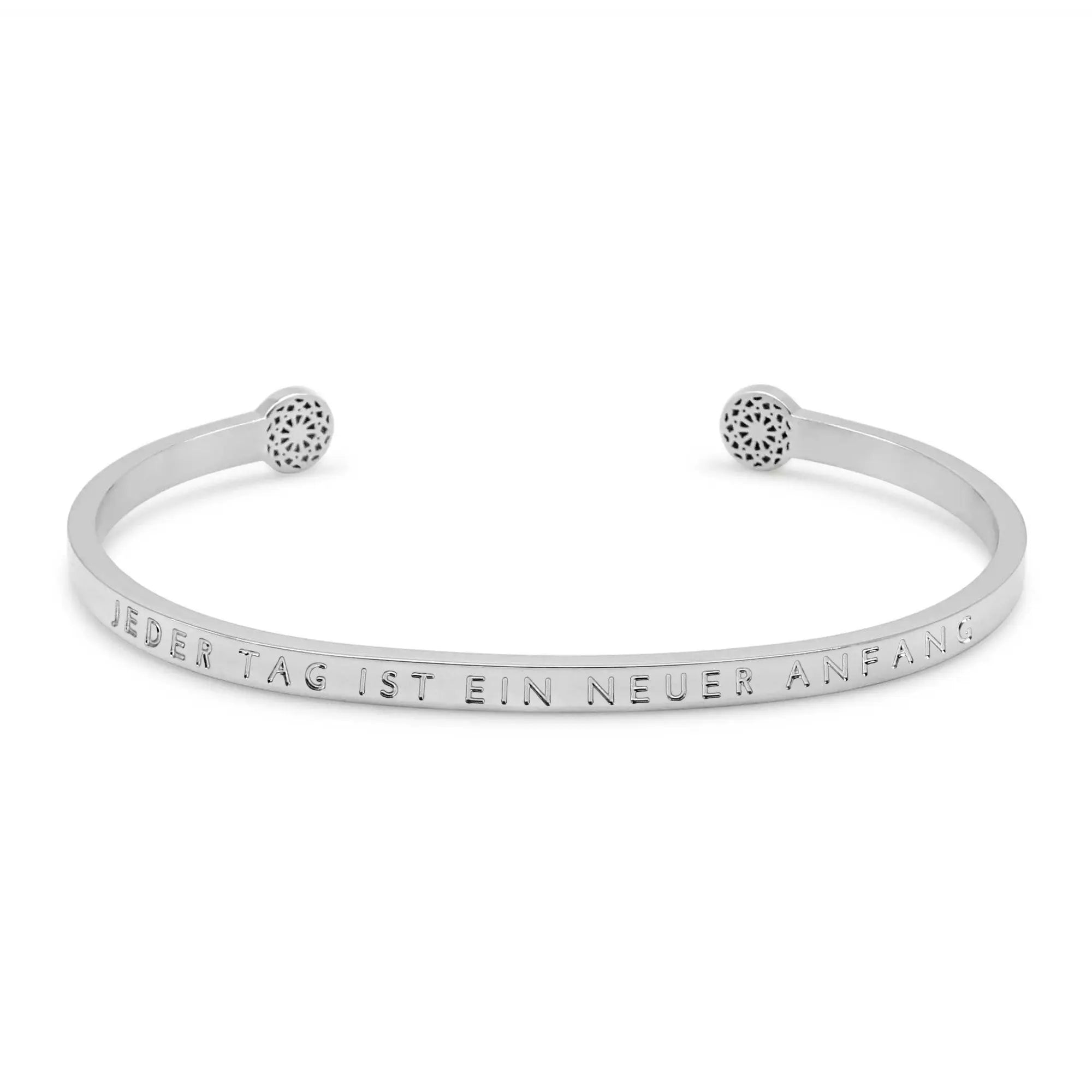 Jeder Tag ist ein neuer Anfang Armreif Simple Pledge
