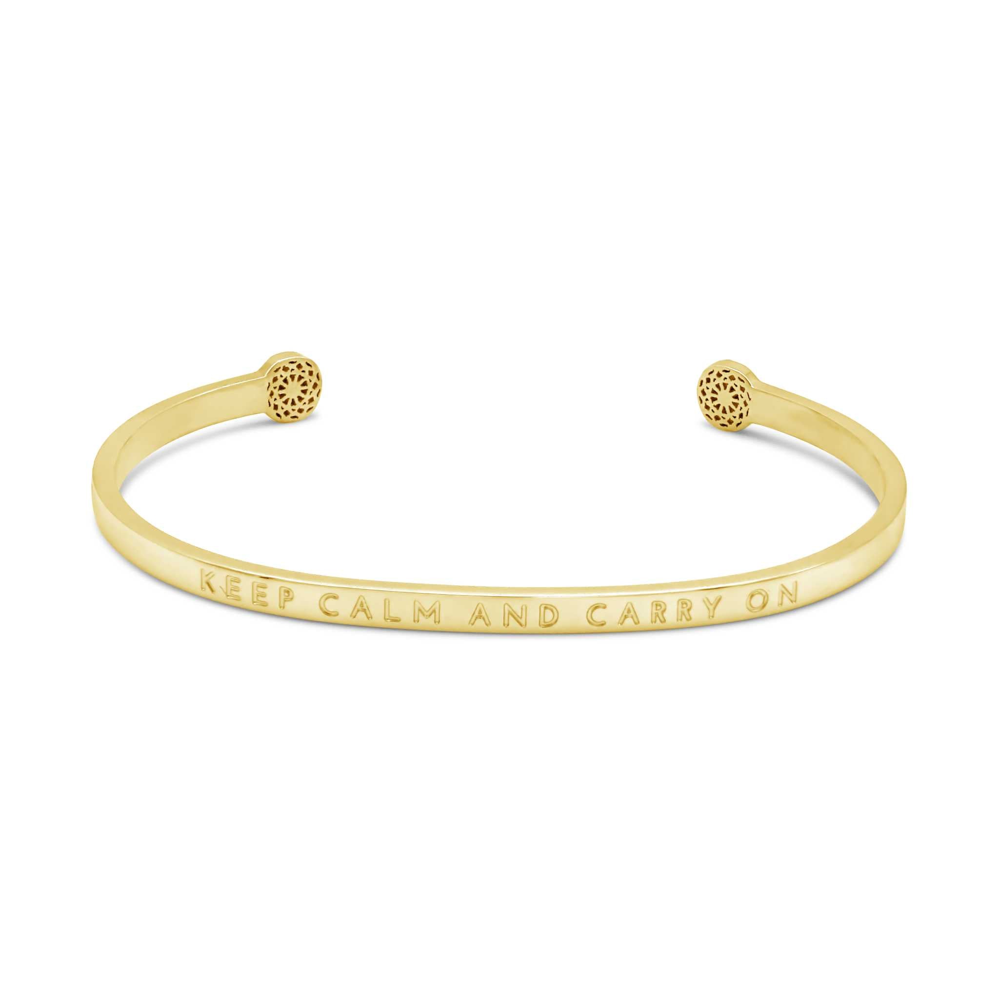 Keep Calm and Carry On - Blind Armreif Simple Pledge