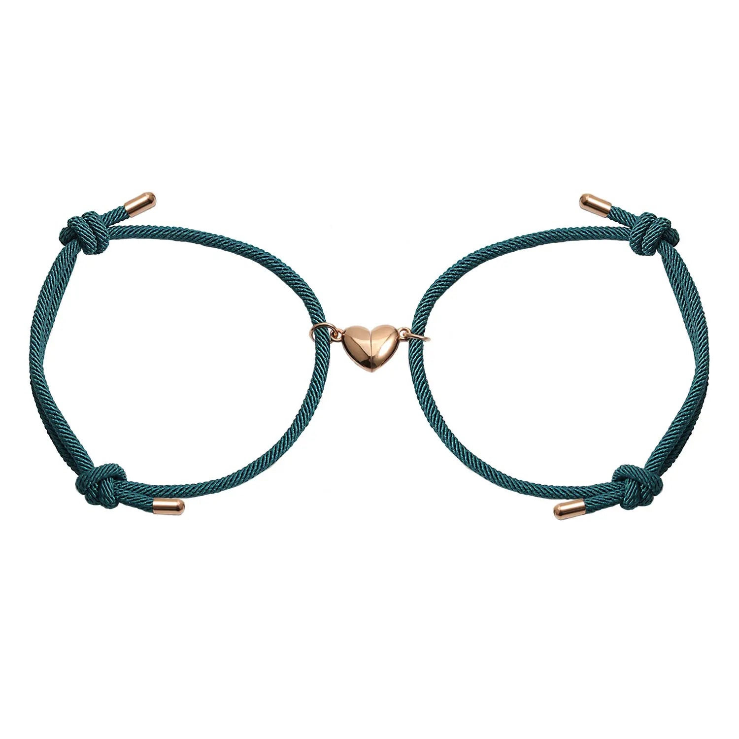 Magnetische Herz-Armbänder (Pfauenblau) Armband Joybands