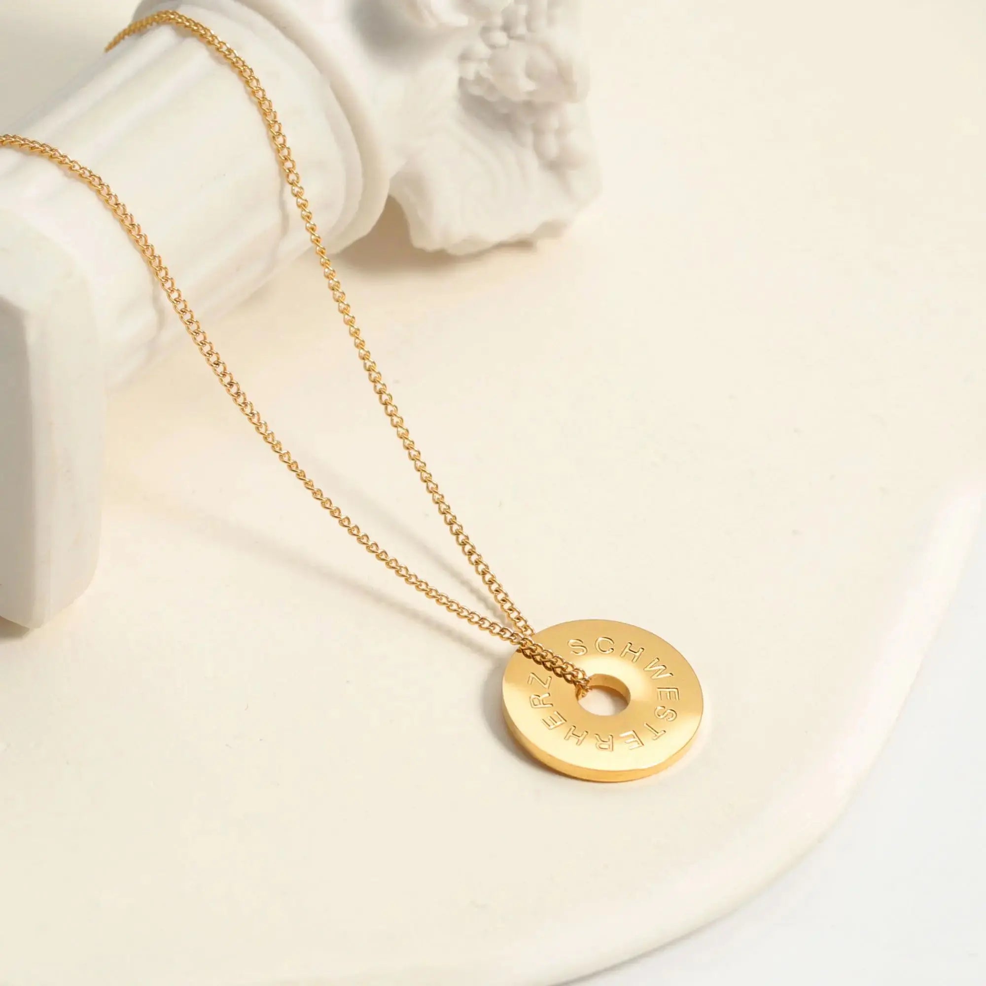 SCHWESTERHERZ - Circle Halskette Halskette Simple Pledge