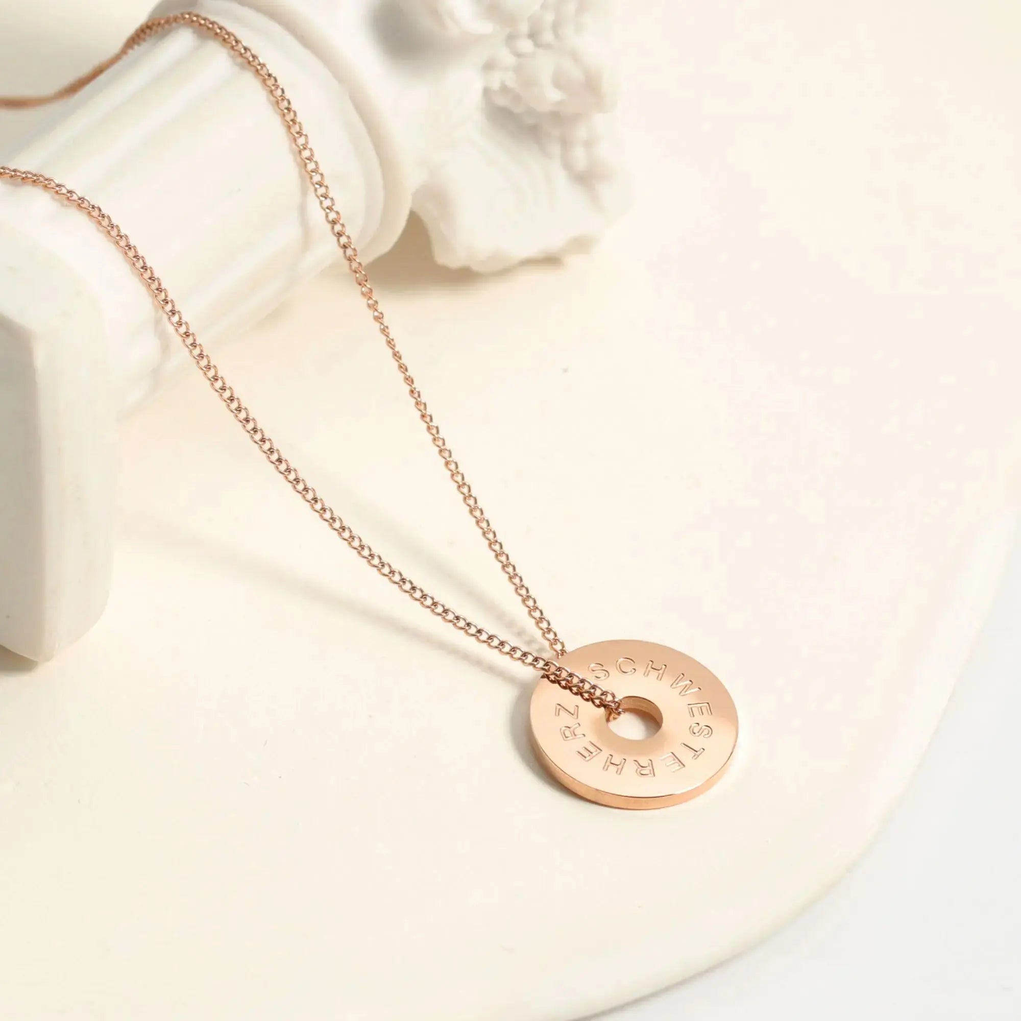 SCHWESTERHERZ - Circle Halskette Halskette Simple Pledge