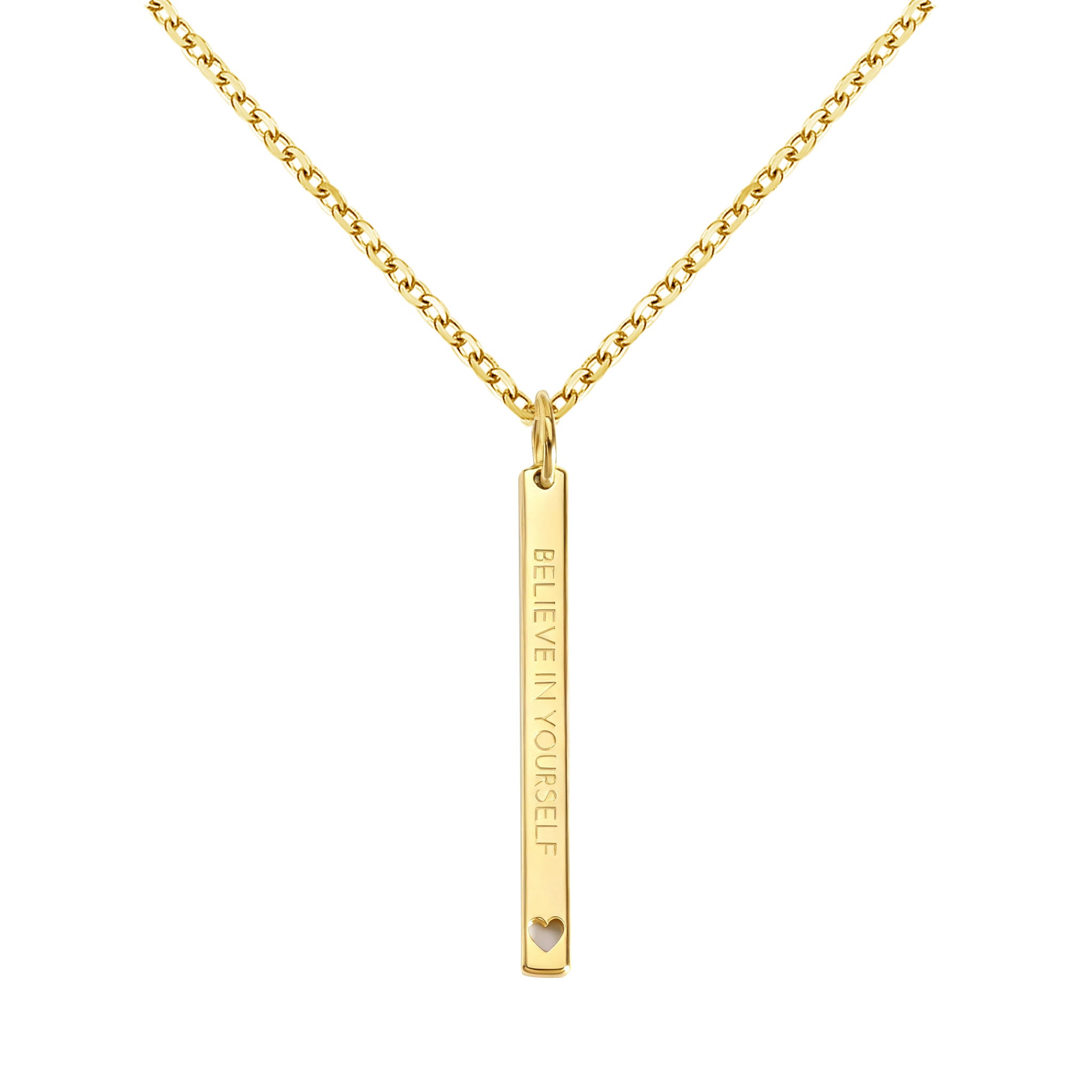 Believe in Yourself Stab-Halskette