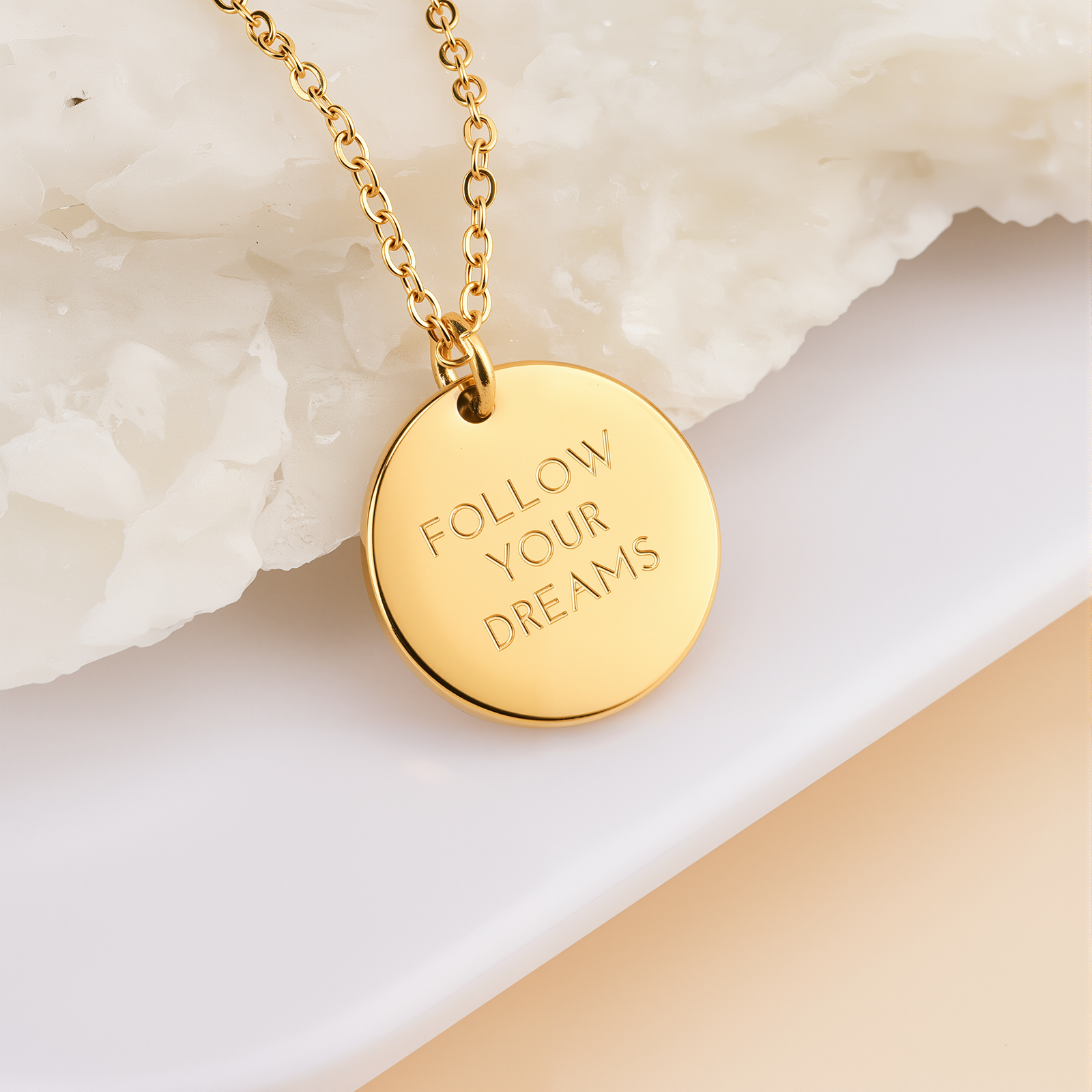 Follow your Dreams Coin Halskette