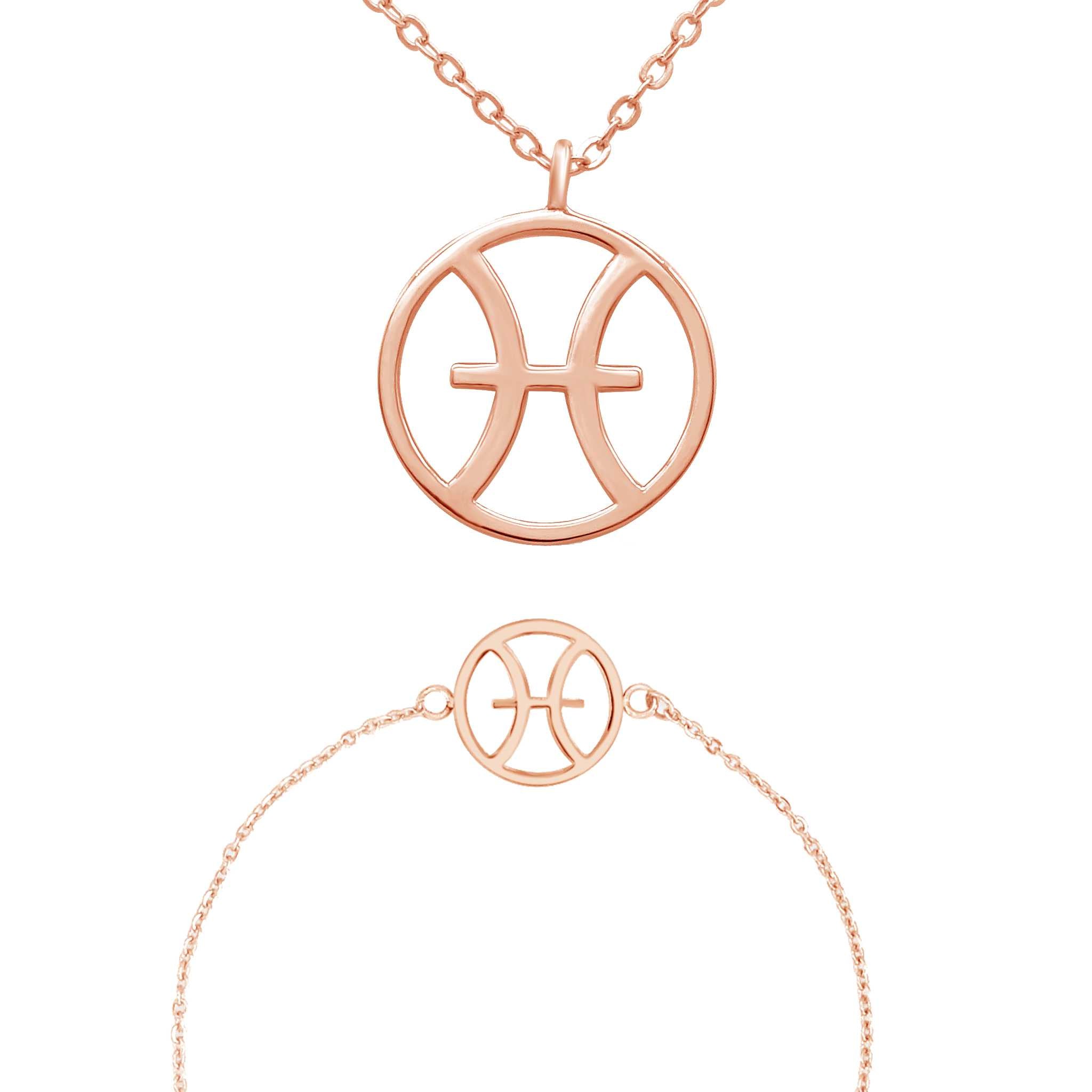 Sternzeichen „Fische“ - Halskette & Armband Set Bundle Simple Pledge