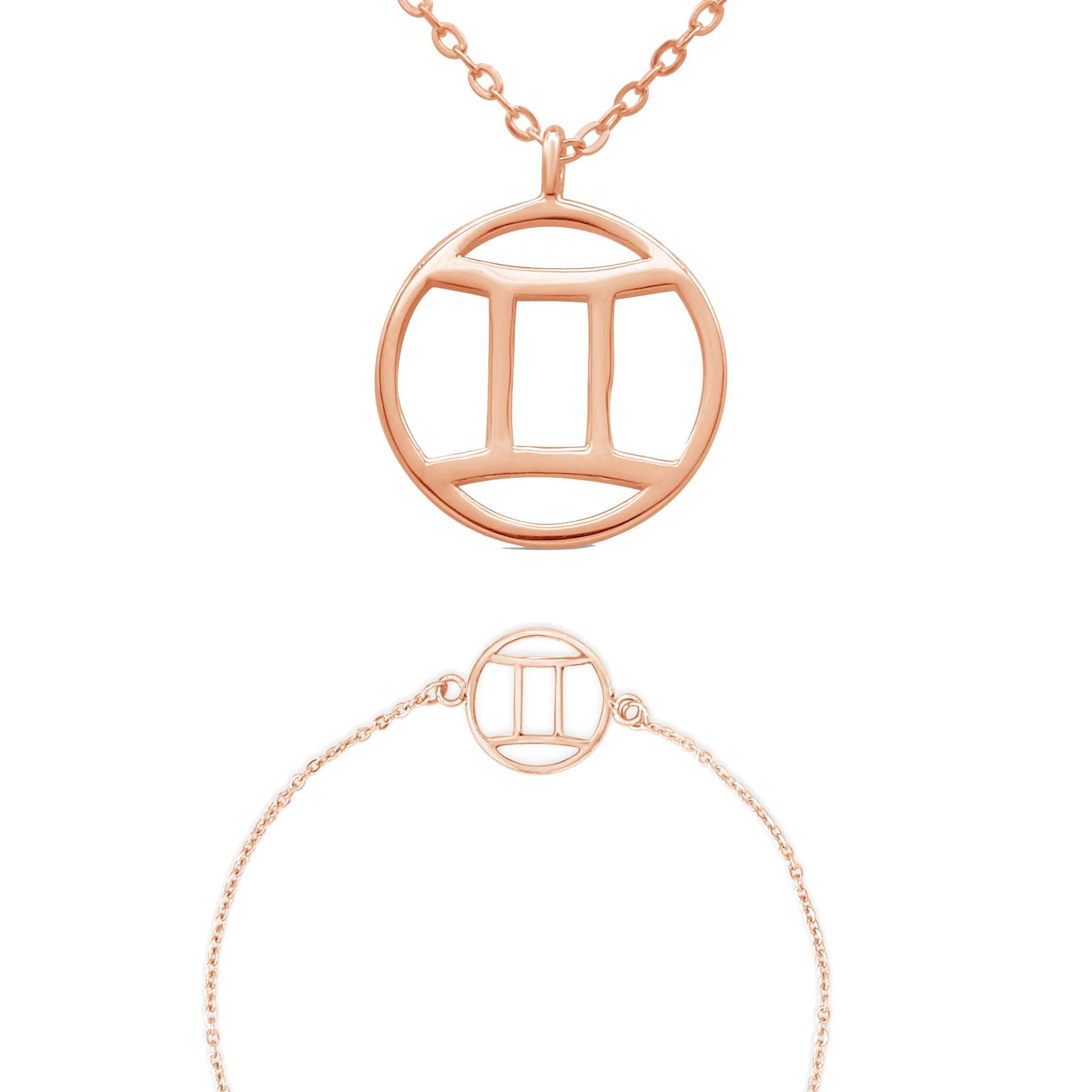 Sternzeichen „Zwillinge“ - Halskette & Armband Set Bundle Simple Pledge