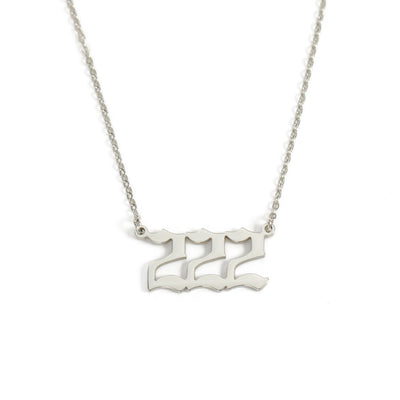Angel Number 222 Angel Number Necklace