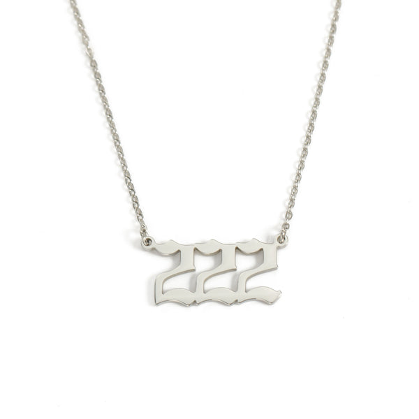Angel Number 222 Angel Number Necklace