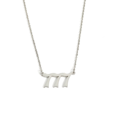 Angel Number 777 Angel Number Necklace
