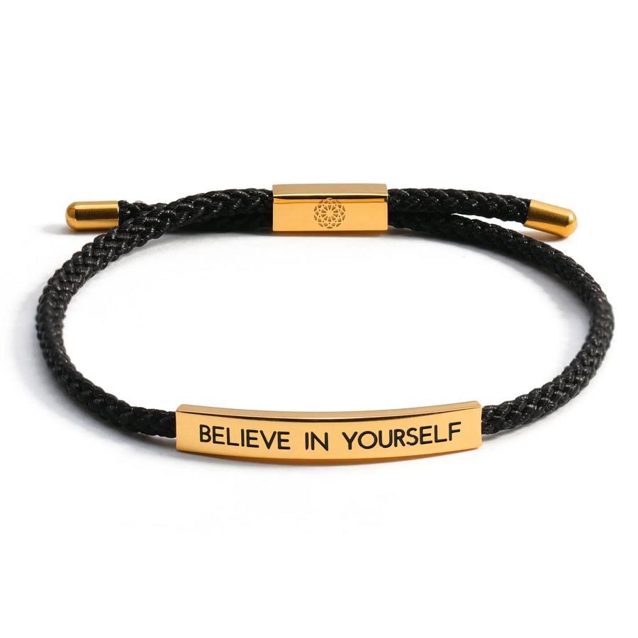 Believe in Yourself Armband Seilarmband Simple Pledge