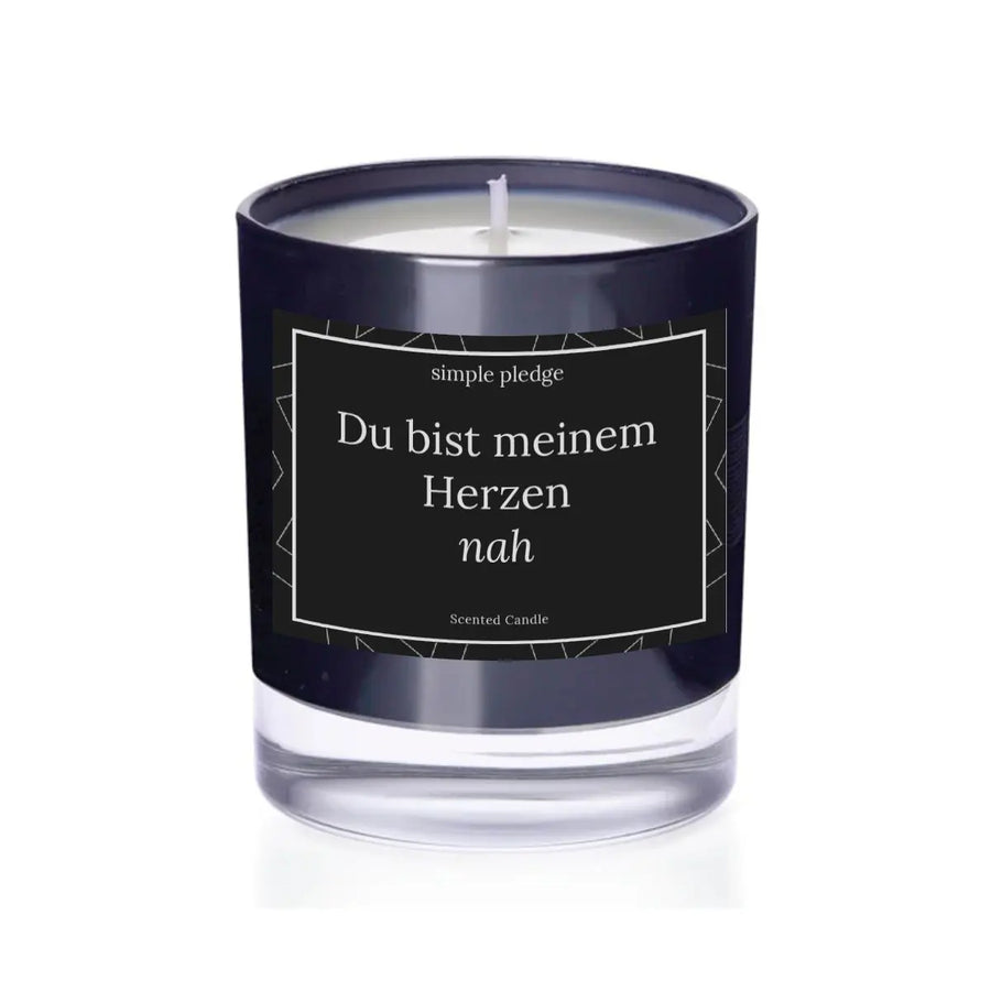 Du bist meinem Herzen nah - Duftkerze Duftkerze mit Spruch Simple Pledge