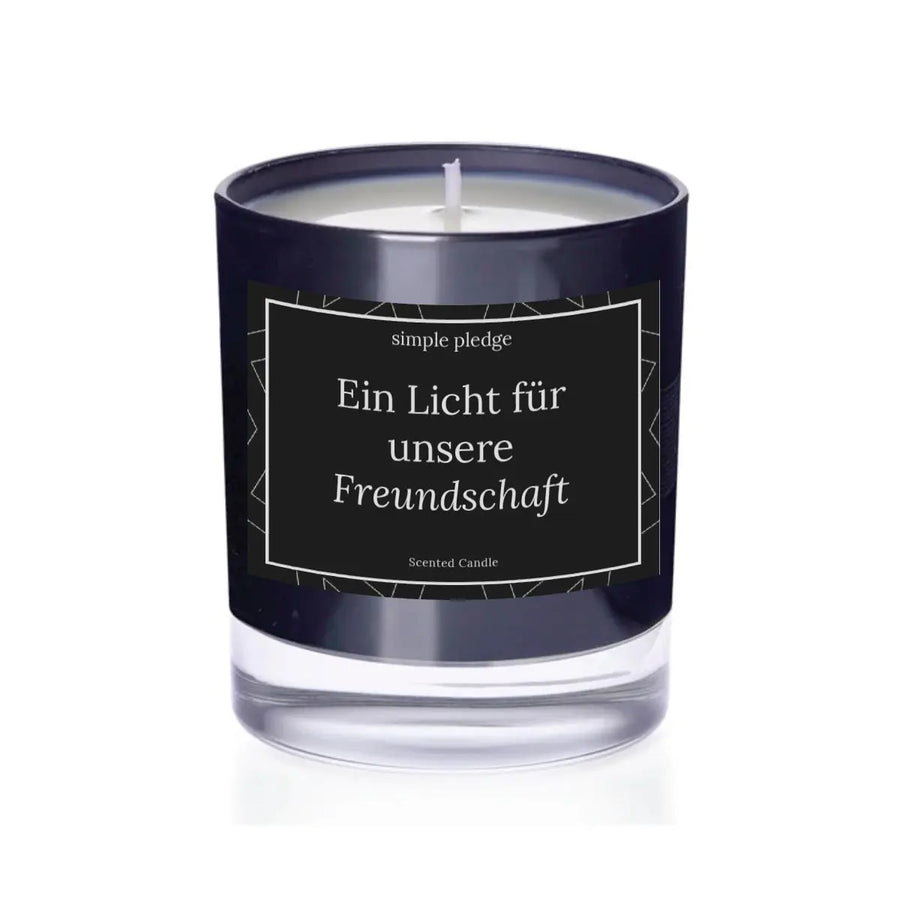 Ein Licht für unsere Freundschaft - Duftkerze Duftkerze mit Spruch Simple Pledge