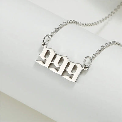 Angel Number 999 Angel Number Necklace