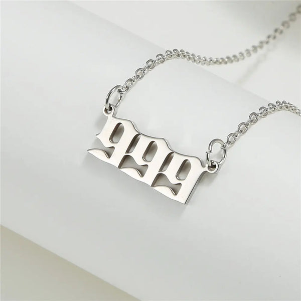 Angel Number 999 Angel Number Necklace
