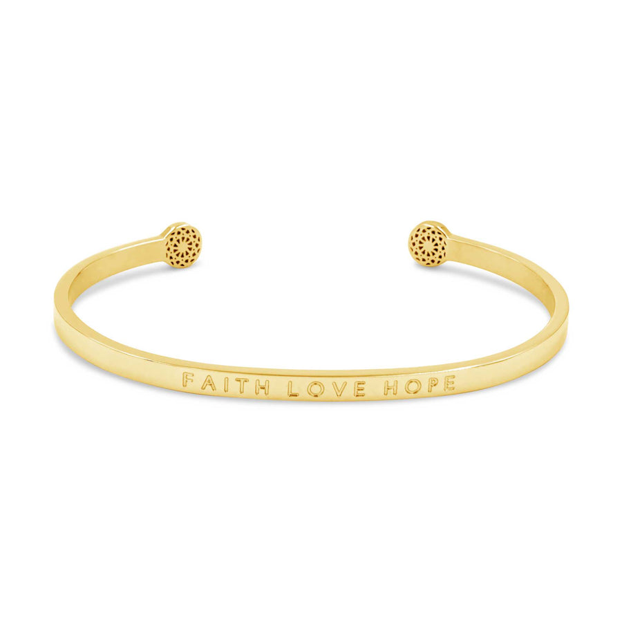 Faith Love Hope - Blind Armreif Simple Pledge