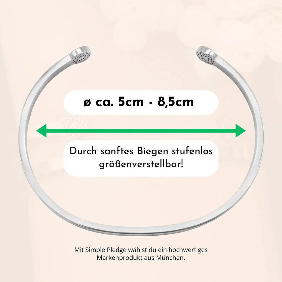Für immer verbunden Armreif Simple Pledge