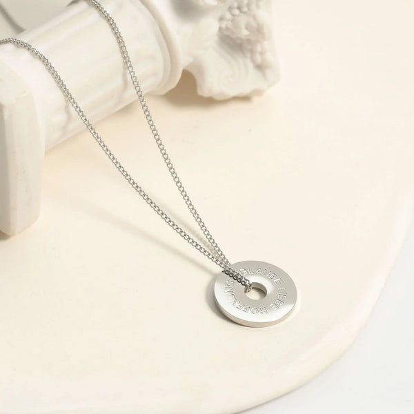 FAITH LOVE HOPE - Circle Necklace