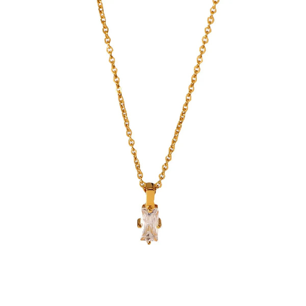 Jella necklace with zirconia pendant
