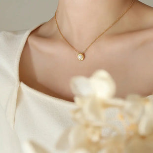 Halskette Juna mit Perlenanhänger Halskette Simple Pledge