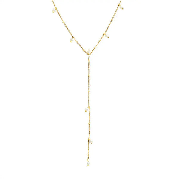 Lea necklace with pearl pendants
