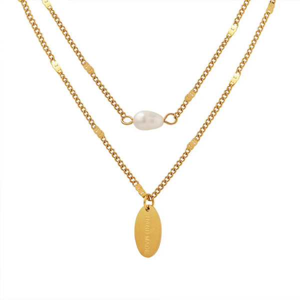 Sophia necklace with freshwater pearl