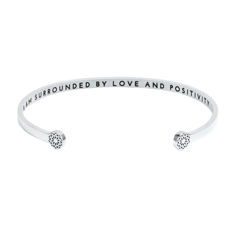 I am surrounded by love and positivity Armreif Simple Pledge