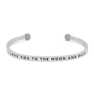 I love you to the moon and back Armreif Simple Pledge