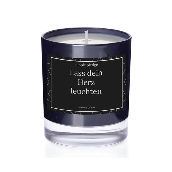 Lass dein Herz leuchten - Duftkerze
