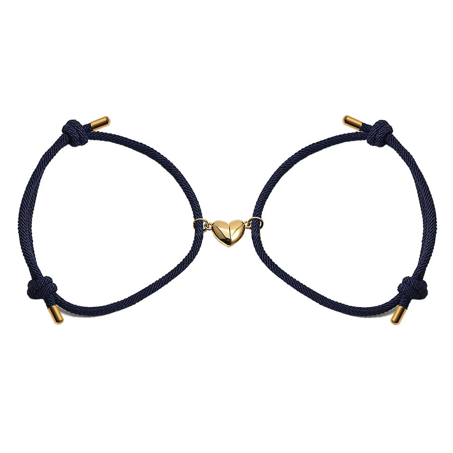 Magnetische Herz-Armbänder (Marineblau) Armband Joybands