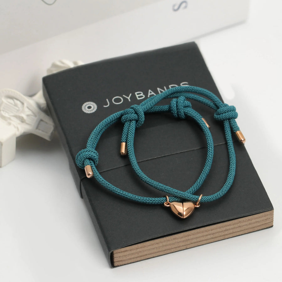 Magnetische Herz-Armbänder (Pfauenblau) Armband Joybands