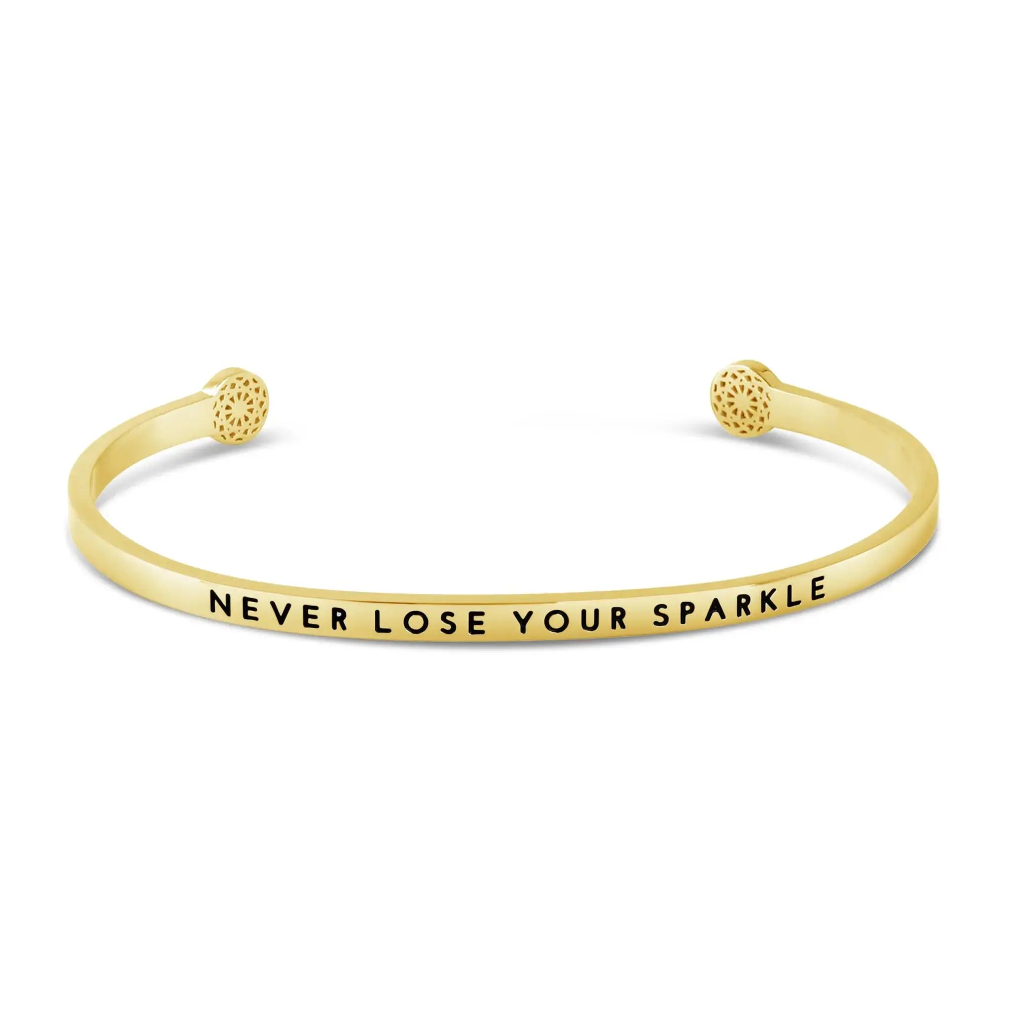 Never Lose Your Sparkle Armreif Simple Pledge