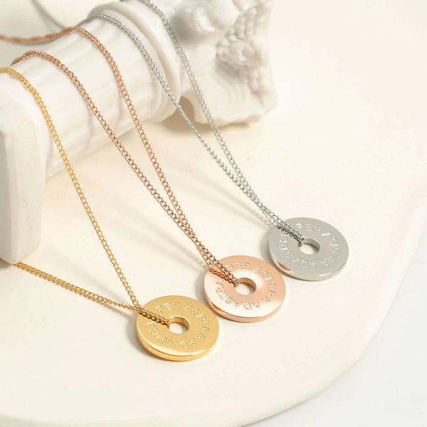 PER ASPERA AD ASTRA - Circle necklace