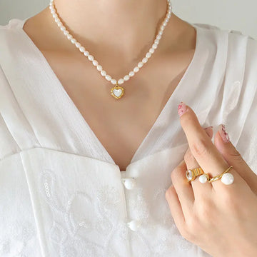 Perlen-Halskette Mara Halskette Simple Pledge