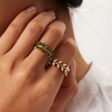Ring Amelie Gold mit Zirkonia Ring Simple Pledge