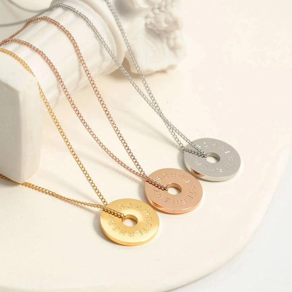 SISTER HEART - Circle Necklace