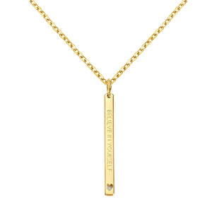 Believe in Yourself Stab-Halskette