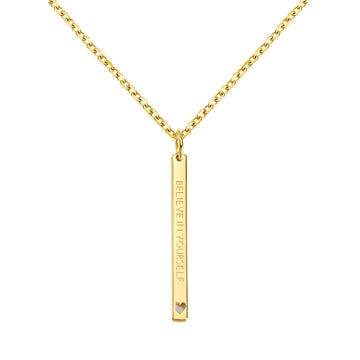 Believe in Yourself Stab-Halskette