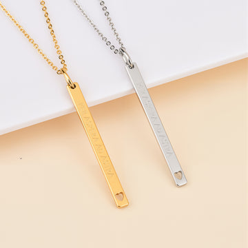 Per Aspera Ad Astra Stab-Halskette