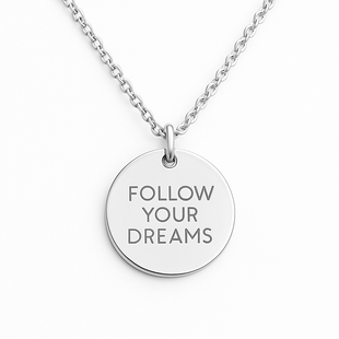 Follow your Dreams Coin Halskette